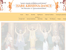 Tablet Screenshot of harekrishnadance.com
